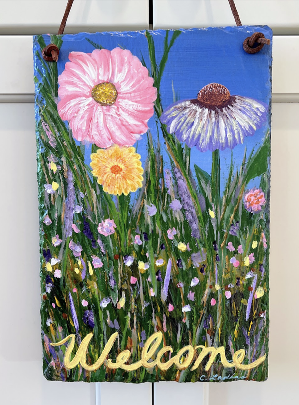 Welcome sign - Spring to life