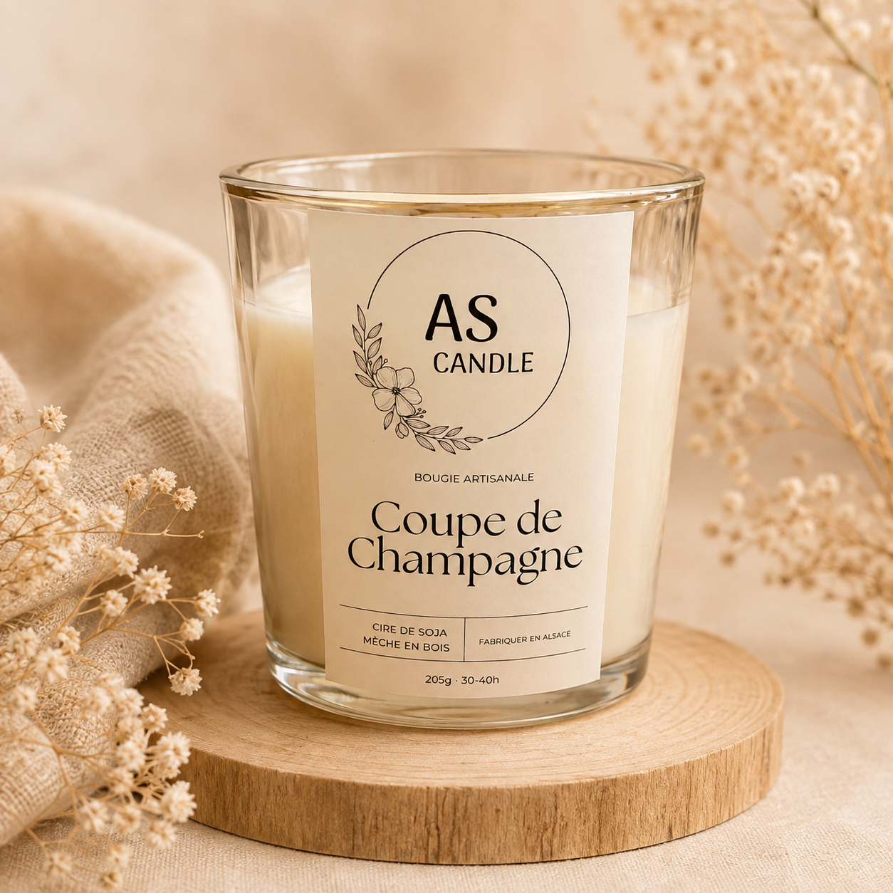 Bougie Coupe de Champagne