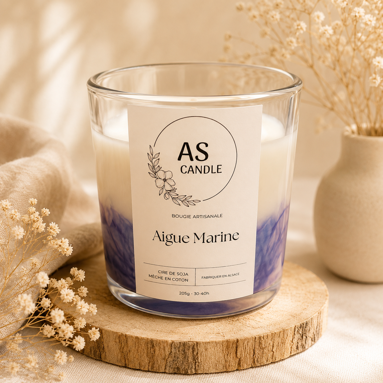 Bougie Aigue Marine