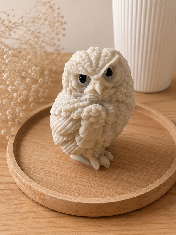 Bougie moulé Hibou 🦉