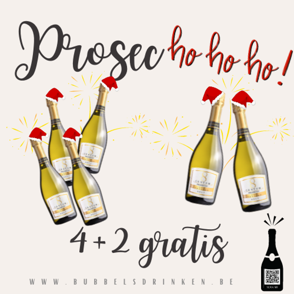 KERSTPROMOHOHO 4+2 GRATIS! PROSECCO BRUT