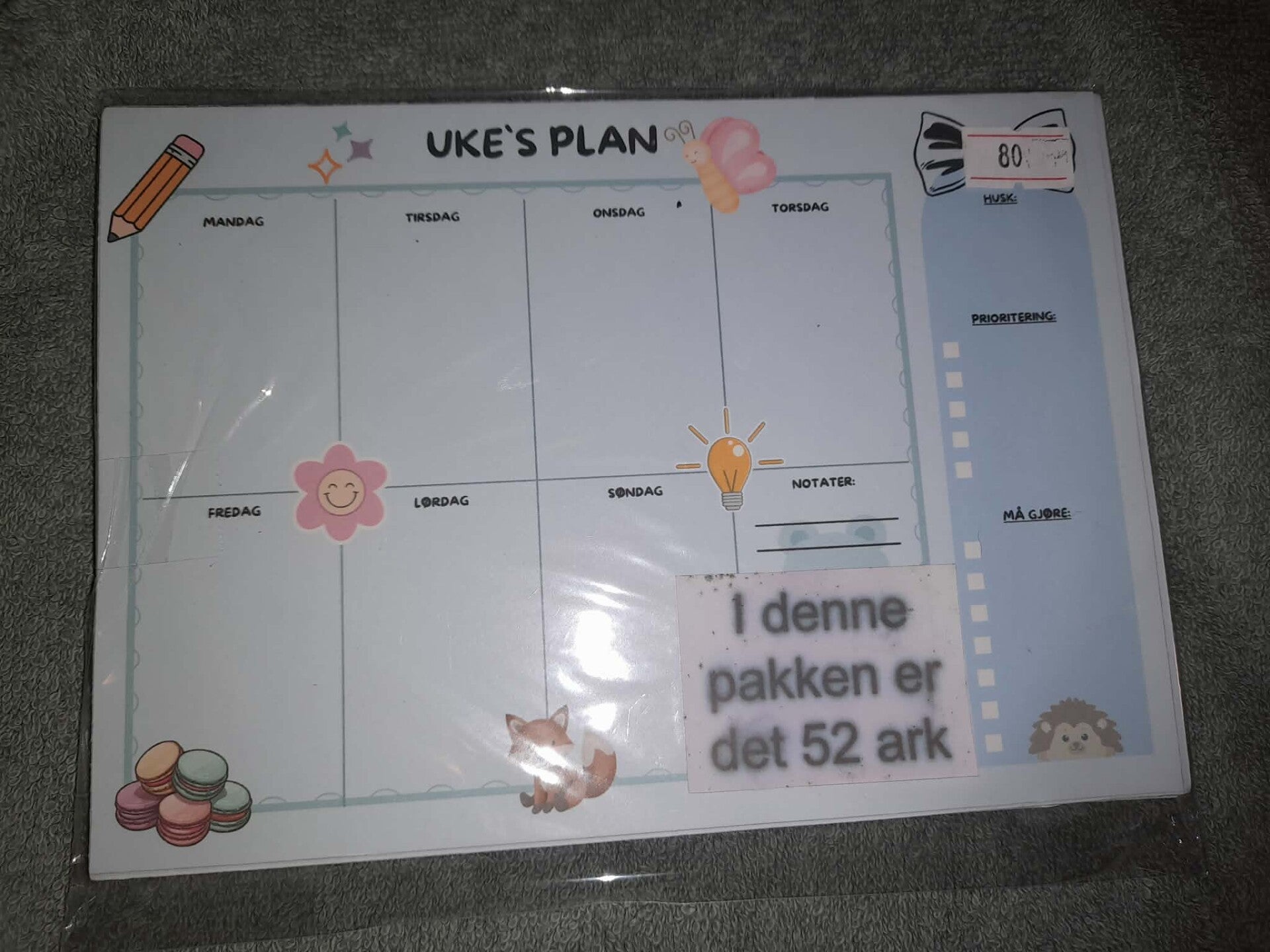 Uke plan nr 3