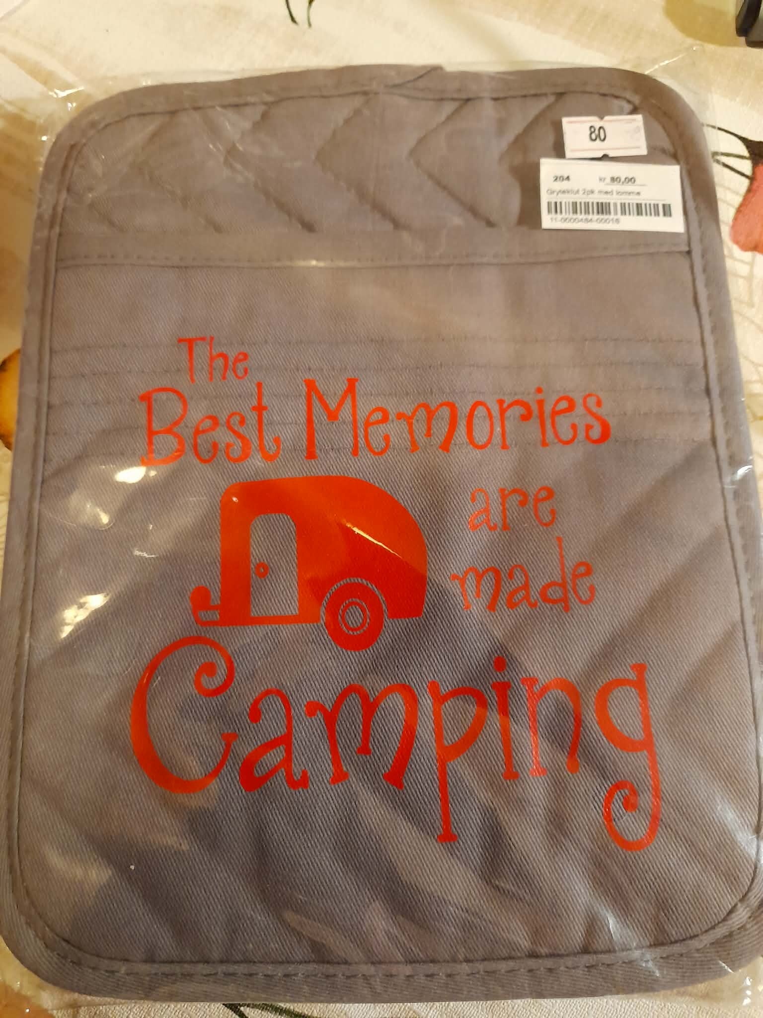 Grytekluter 2pk med lomme