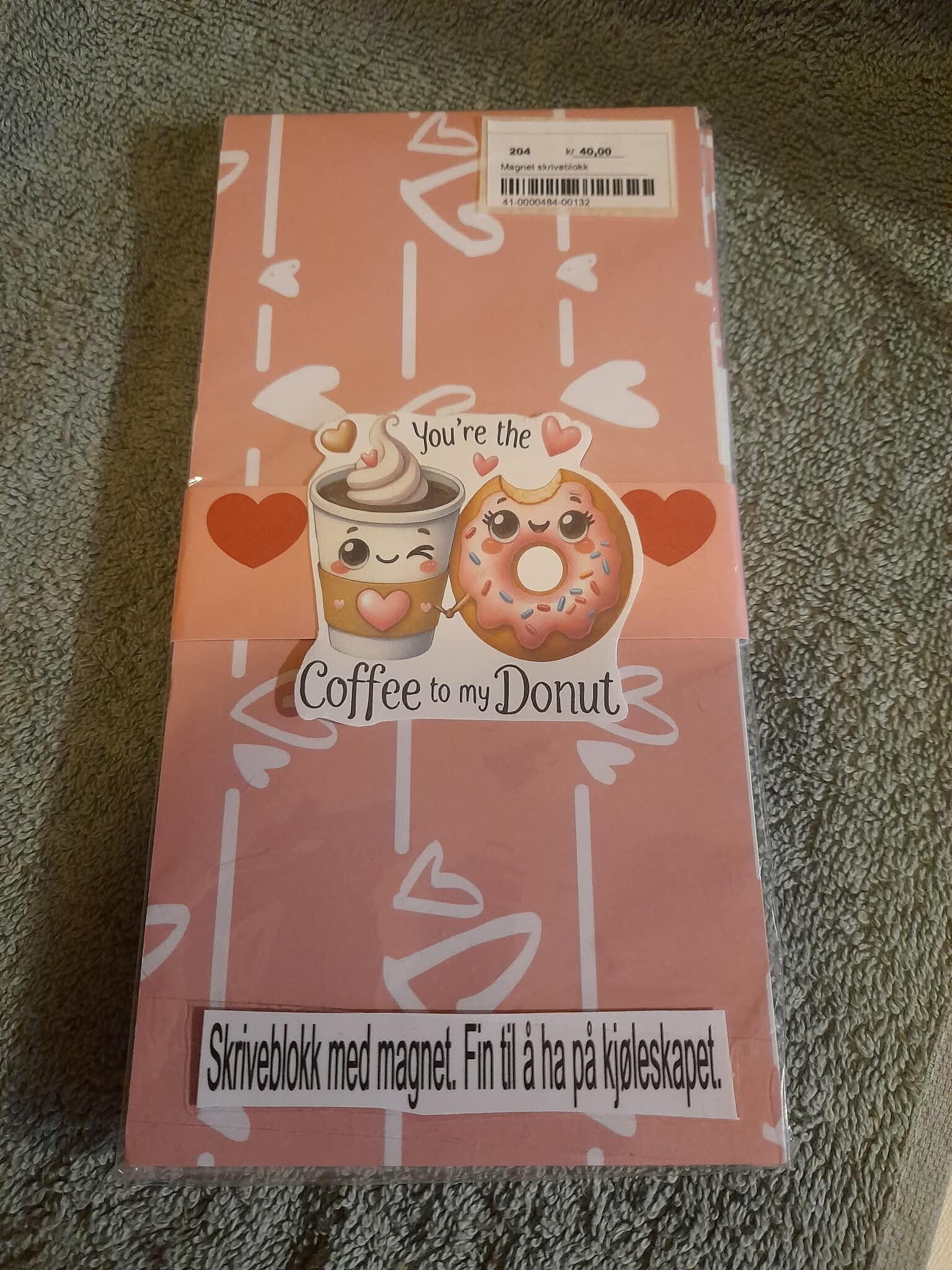 Skrivebok med magnet