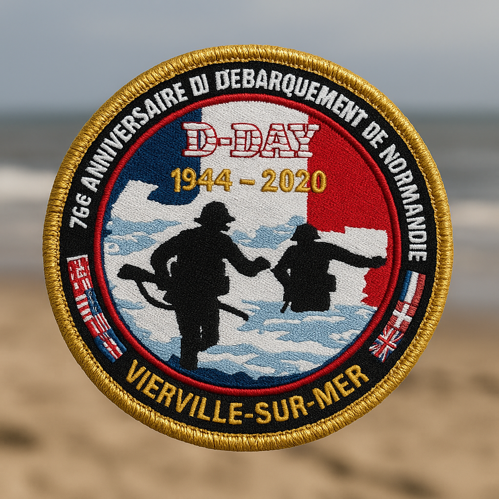 Ecusson D-DAY – 76e Anniversaire du Débarquement de Normandie (1944–2020)