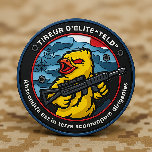 Ecusson Tireur d’Élite “TELD” – Abscondita est in terra scopum dirigentes