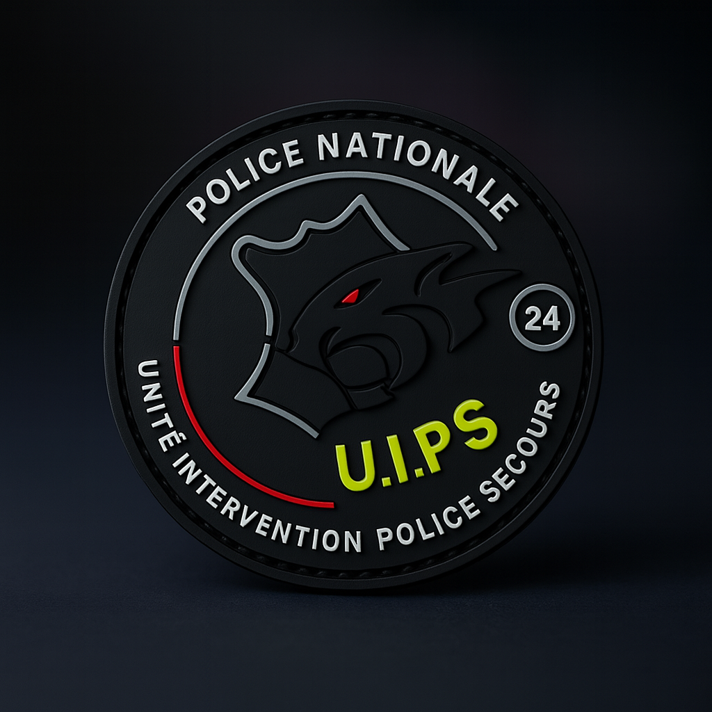Ecusson Police Nationale – U.I.P.S (Unité d’Intervention Police Secours)