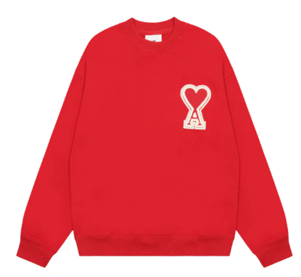 Ami Paris Red Hoodie
