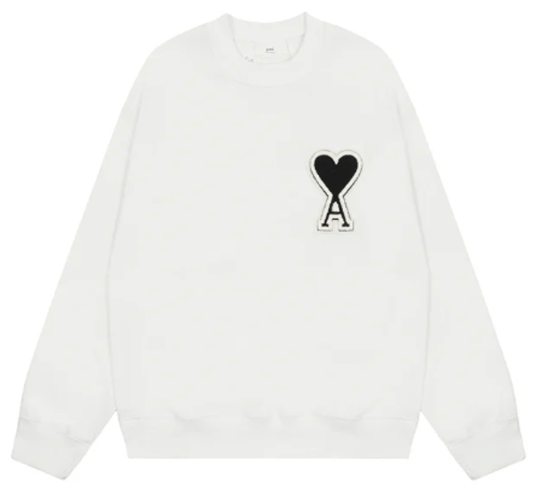 Ami Paris White Hoodie