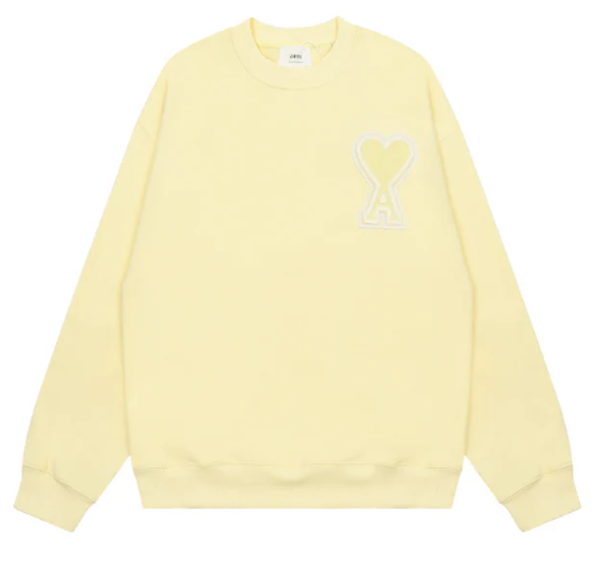 Ami Paris Yellow Hoodie