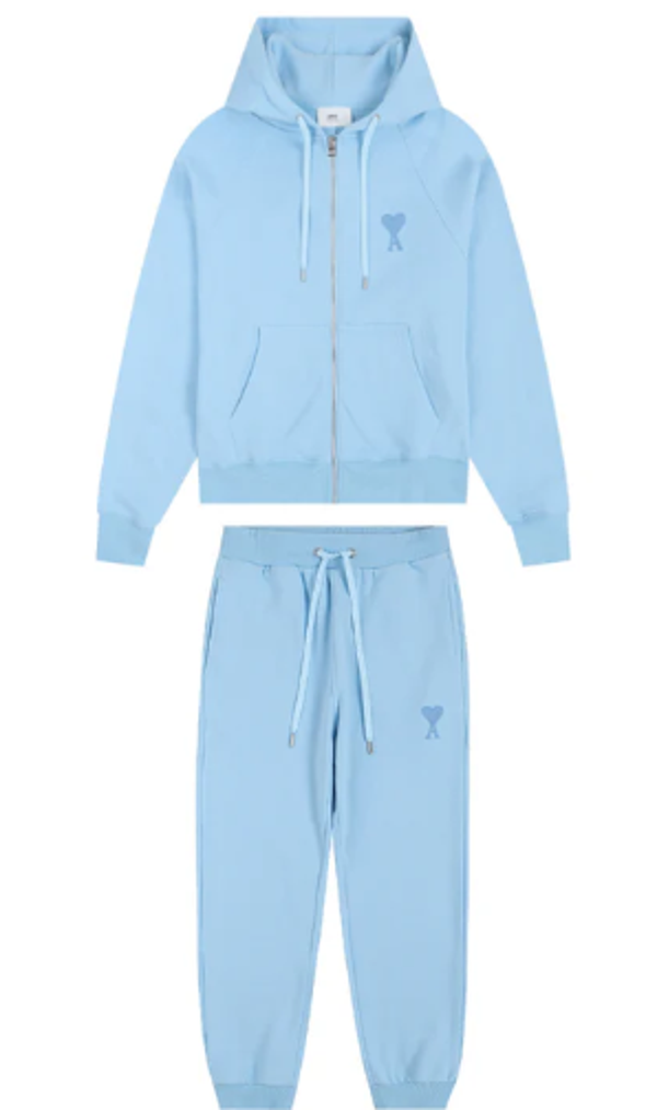 Ami Paris Baby Blue Tracksuit