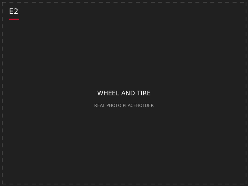 E2 — Wheel and tire photo placeholder