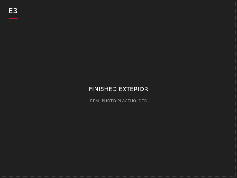 E3 — Finished exterior photo placeholder