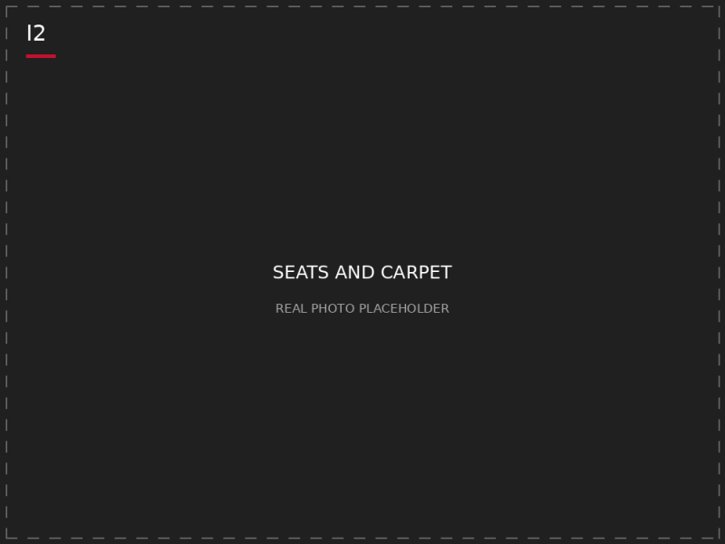 I2 — Seats and carpet photo placeholder