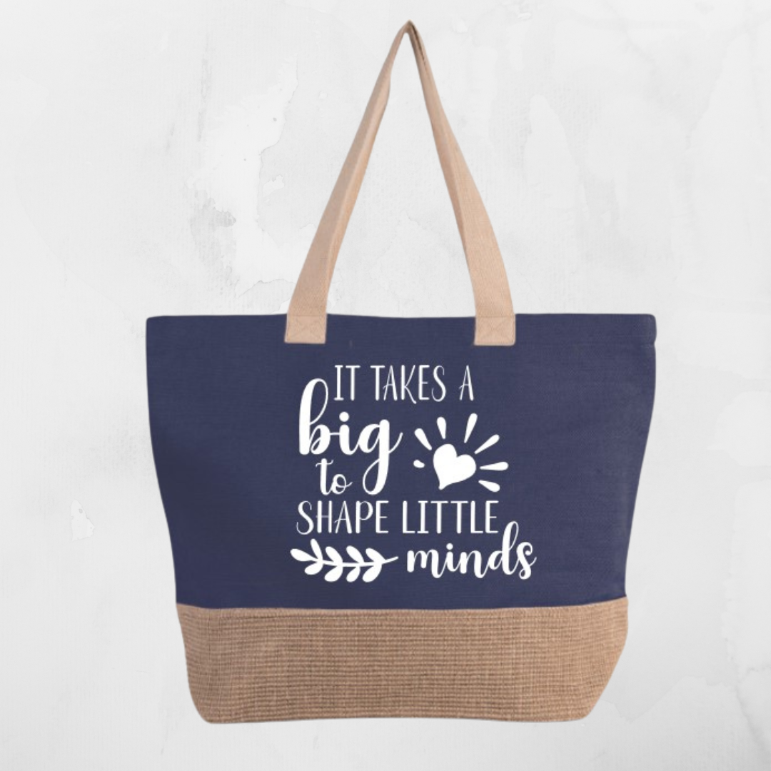 Rustieke shopper "It takes a big heart"