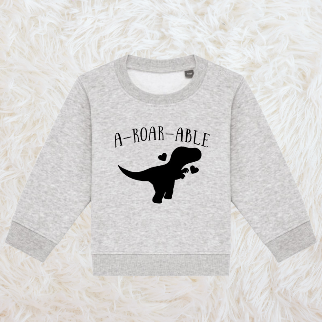 Sweater peuter "A-roar-able dino"