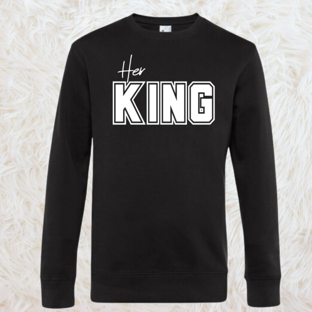 Sweater of hoodie "Her King"