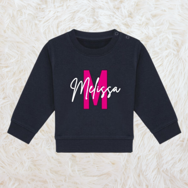 Sweater peuter "Naam + letter"
