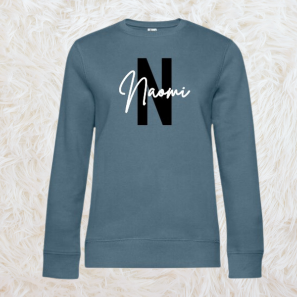 Sweater of hoodie "naam + letter"