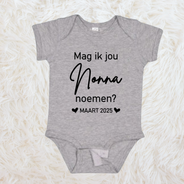 Baby Romper "Mag ik jou ... noemen?"