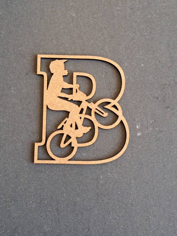 Houten letter 'BMX'