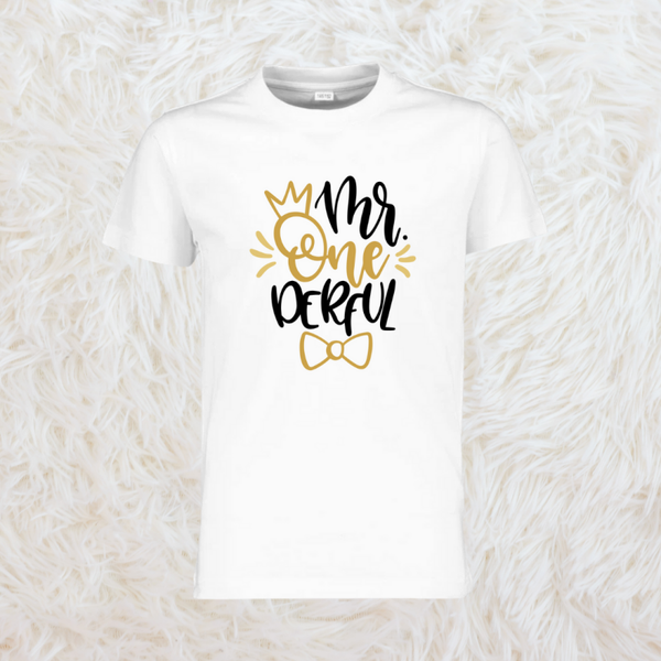 T-shirt peuter "Mr/Ms ONEderful"