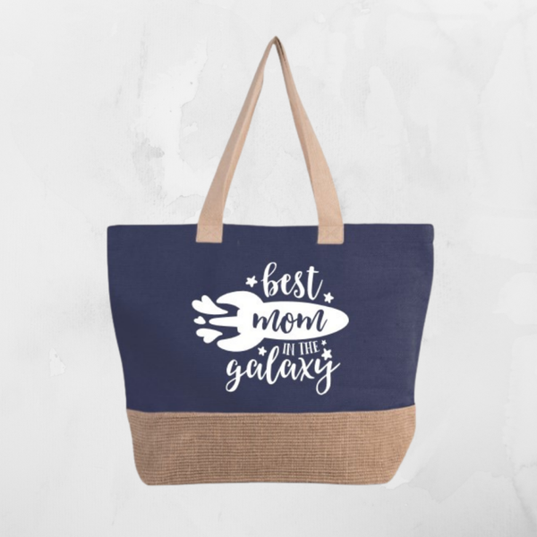 Rustieke shopper "Best mom in the galaxy"