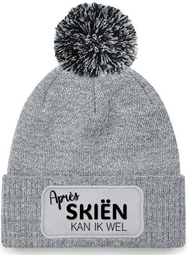 Muts met pompon personaliseerbaar