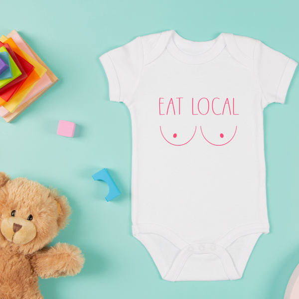 Baby Romper "Eat local"