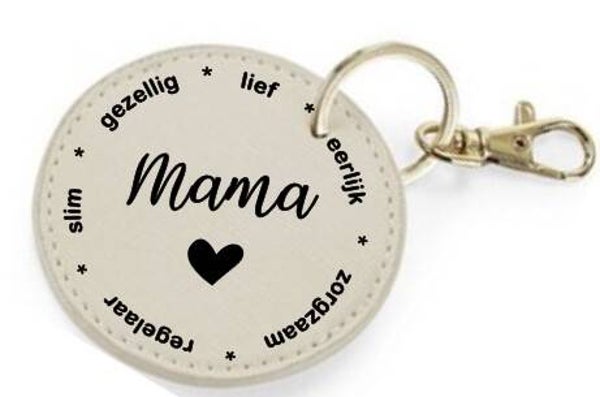 Sleutelhanger 'mama met lieve woorden'