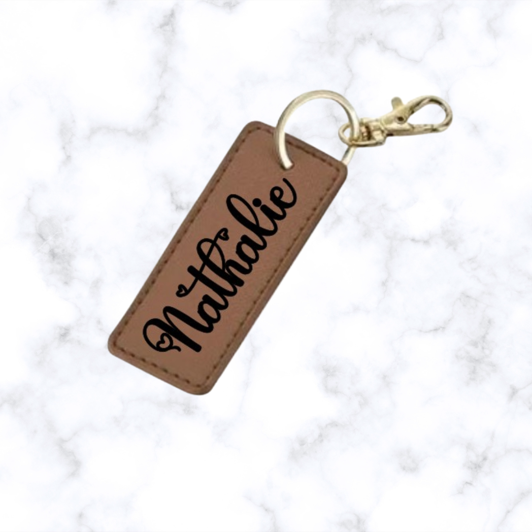 Gepersonaliseerde sleutelhanger - rechthoek