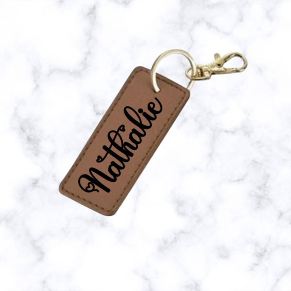 Gepersonaliseerde sleutelhanger - rechthoek