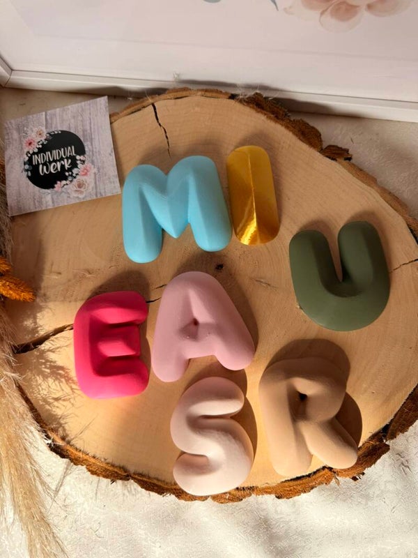 Bubble Letters | 3D Buchstaben personalisiert | Kinderzimmer