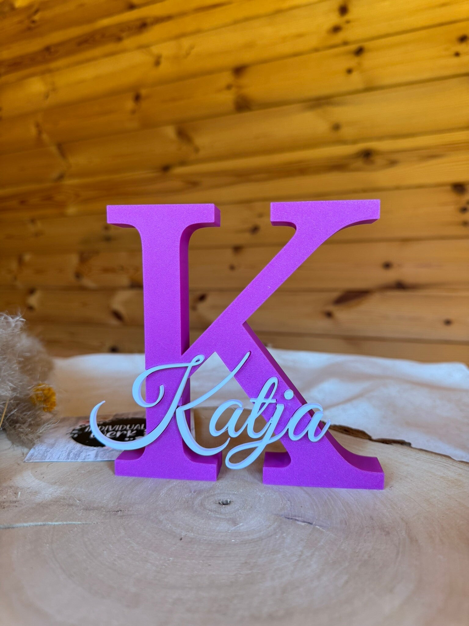 Personalisierter Buchstabe mit Name – 3D Druck aus PLA | Individuelle Namensdeko