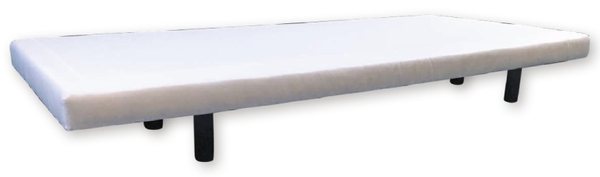 -60%! DE BEDSTEE-BOX Recoil boxspring donker grijs (180/200/12H + Poten)