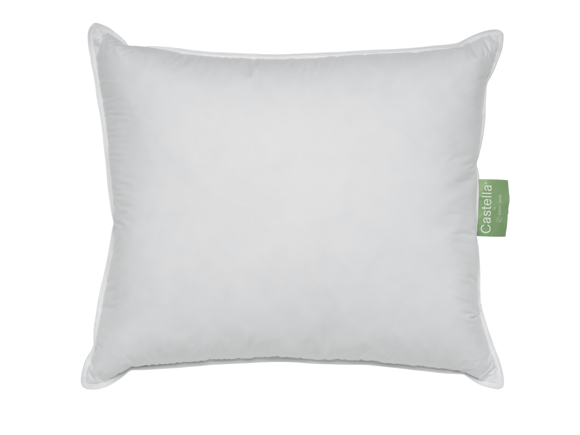 Puntkussens met 100% eendenveertjes (Castella hoofdkussen)