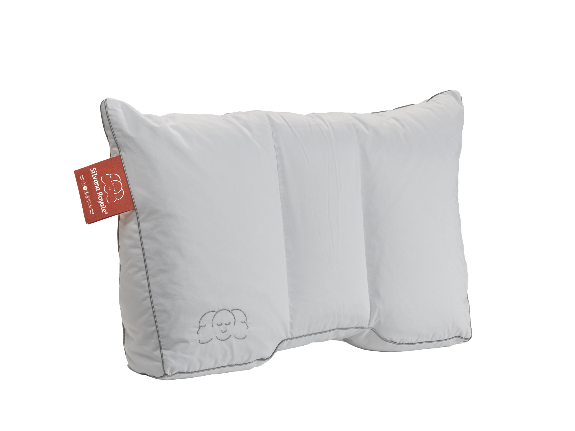 Silvana Royale 2 (Oranje), medium-zacht hoofdkussen (zonder extra neksteun)