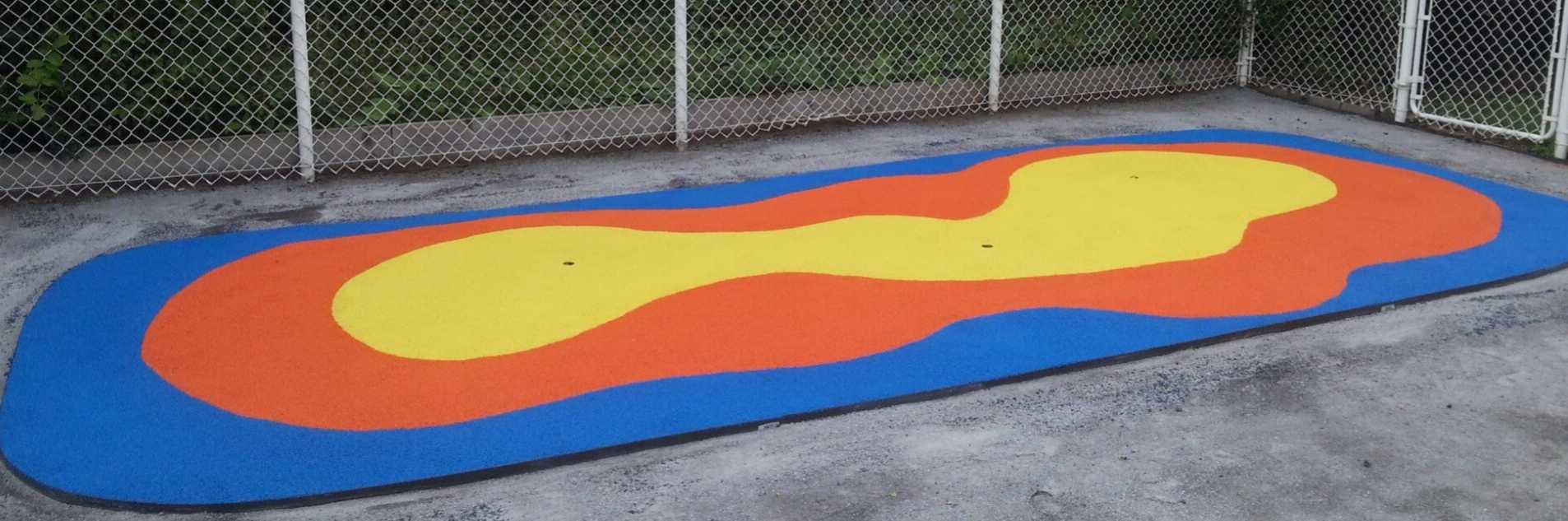 Installation de surface en caoutchouc dans une garderie à Québec
