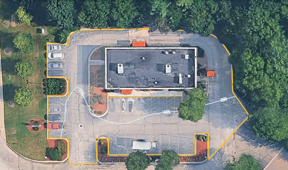 Commercial snow and ice management site plan