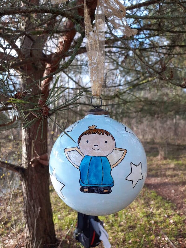 Kerstbal  "NAGEDACHTENIS"