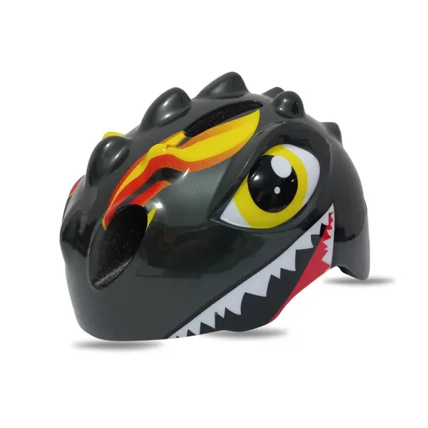 Fietshelm Kinderen - Kinderhelm Dino XS 46/51cm -= Black =-