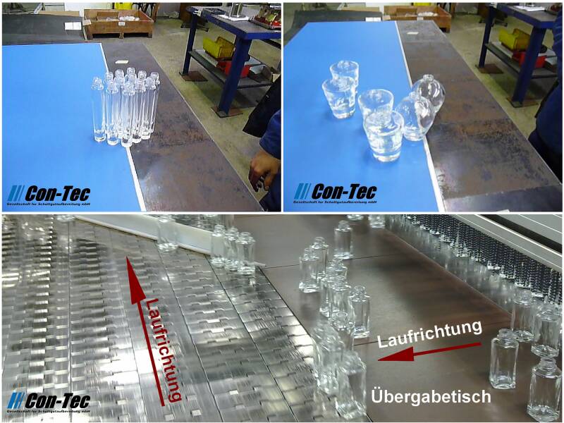 Übergabetische Glasindustrie Beispiel I Con-Tec GmbH - Siinex