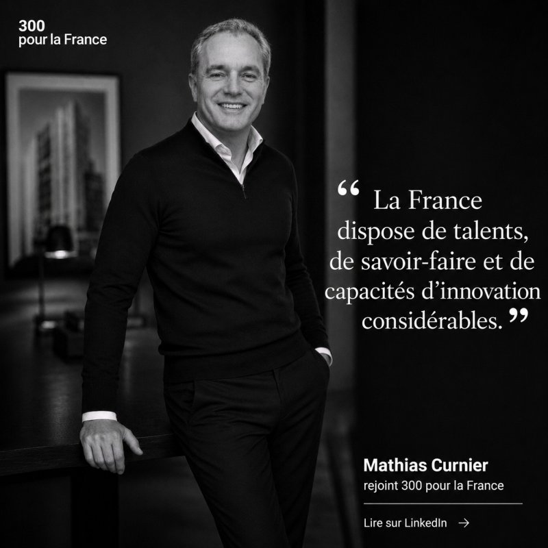 Mathias Curnier membre fondateur de 300 pour la France – EMPRIMATUS