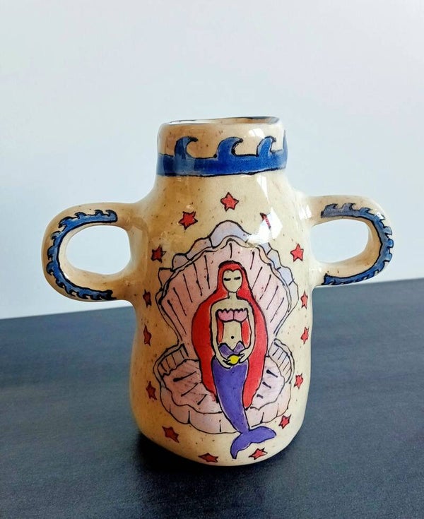 Vase Sirène au coquillage