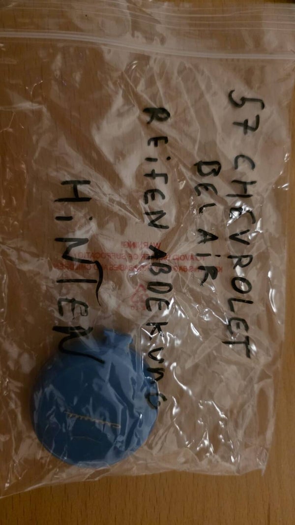 Ersatzteil: Original '57 Chevrolet Bel Air Reifenabdeckung (hinten)