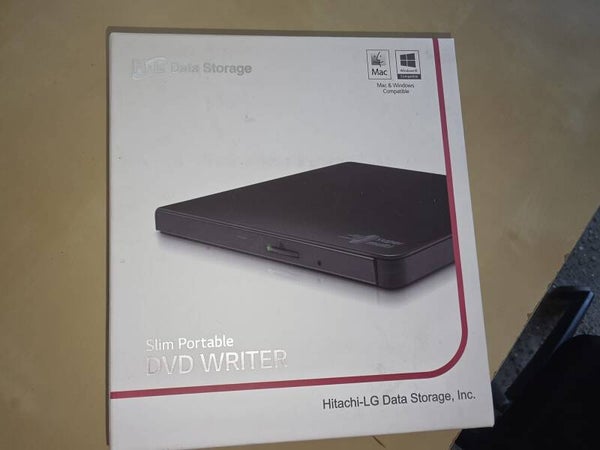 Hitachi-LG External Slim Portable DVD Writer / Brenner (Mac & Windows)
