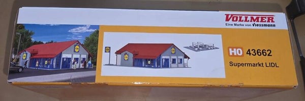 Vollmer H0 43662 Supermarkt LIDL Bausatz – Neu/OVP