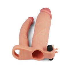 Lovetoy 3 Zoll Vibrating Double Extender Flesh Pink