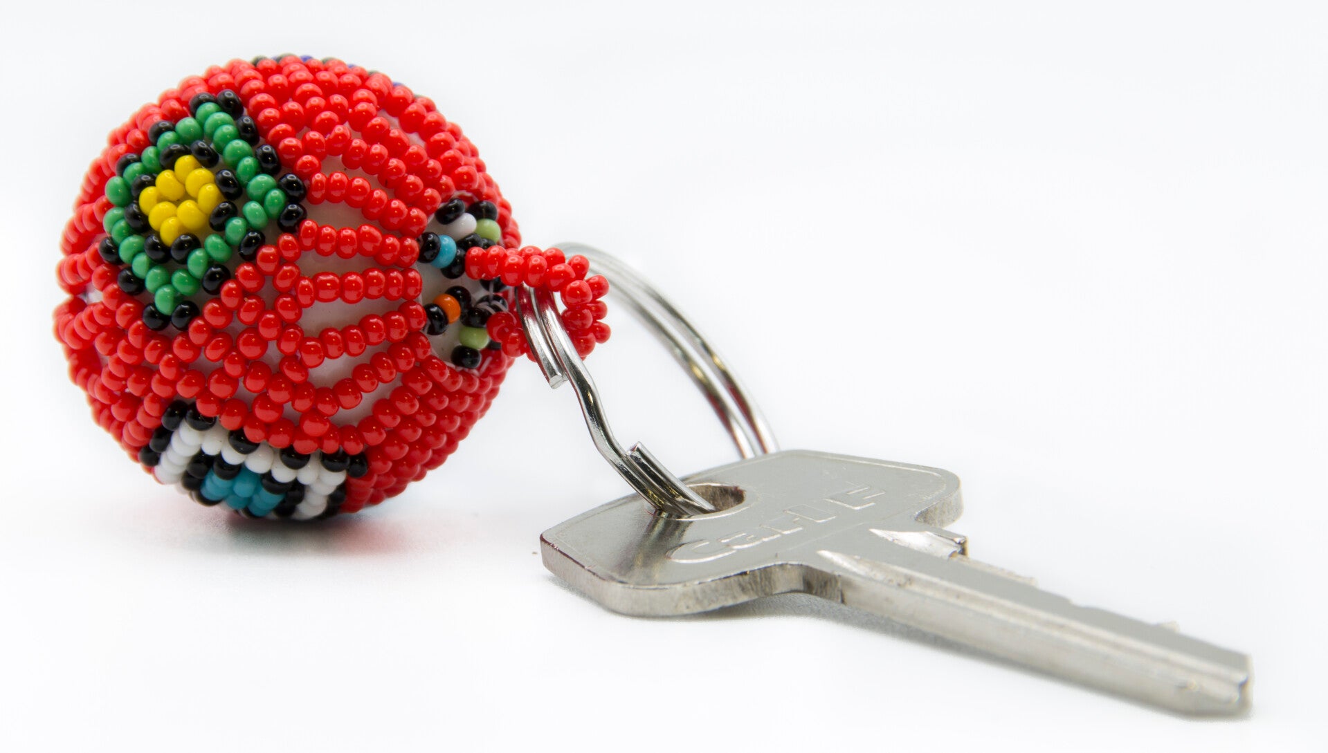 BillionHers Beaded Ball Keyring – Handmade African Bag Charm