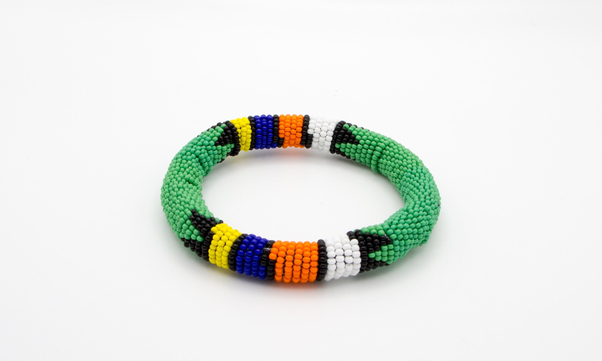BillionHers Handmade Ethnic Beaded Solid Thick Bangles